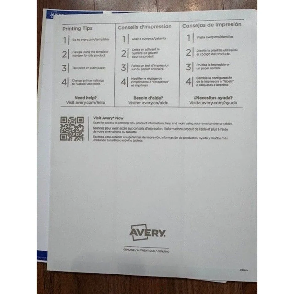 Avery‎ 8460 & 8160 Address Labels 240 Labels 1